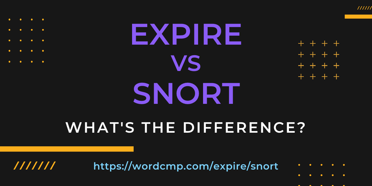 Difference between expire and snort