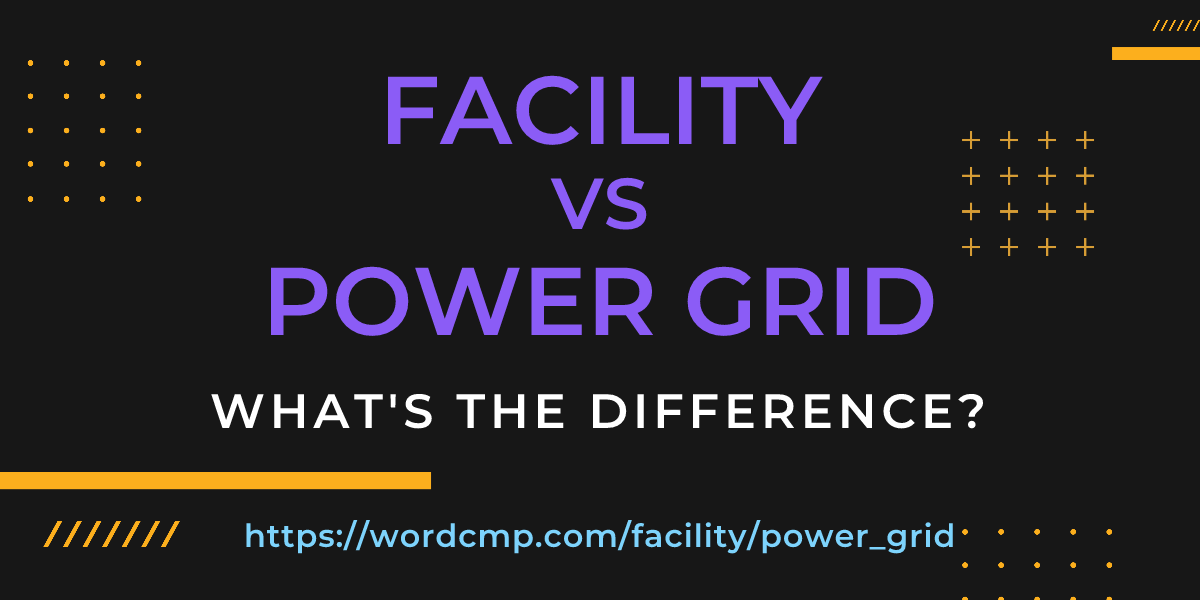 Difference between facility and power grid