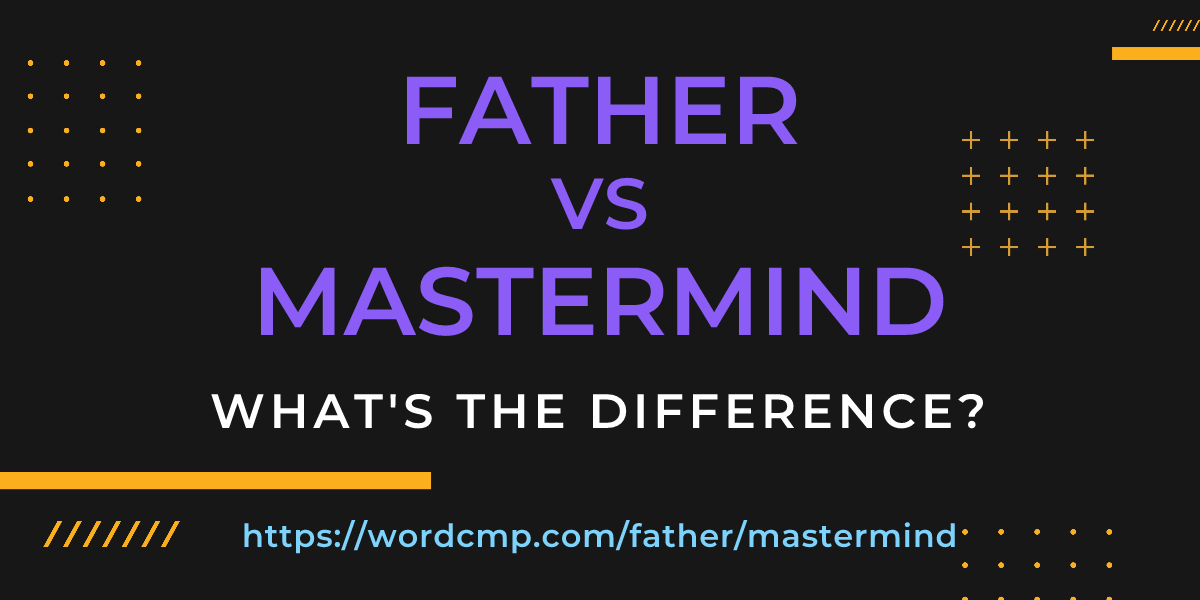 Difference between father and mastermind