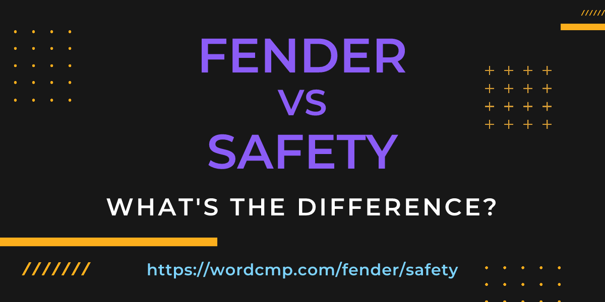 Difference between fender and safety