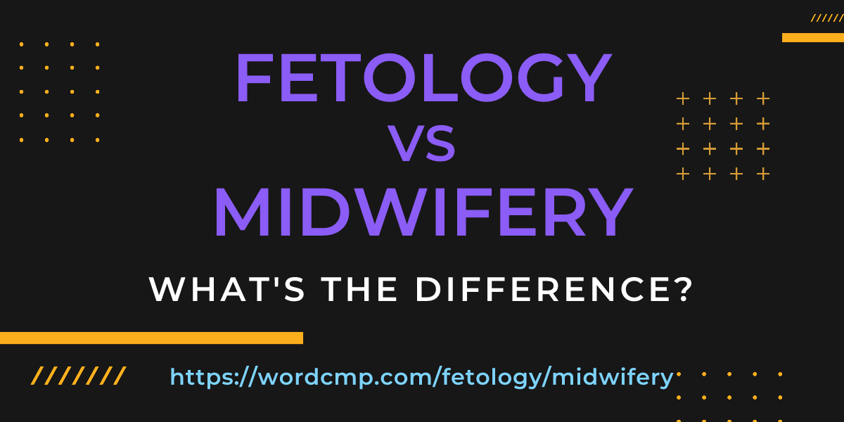 Difference between fetology and midwifery