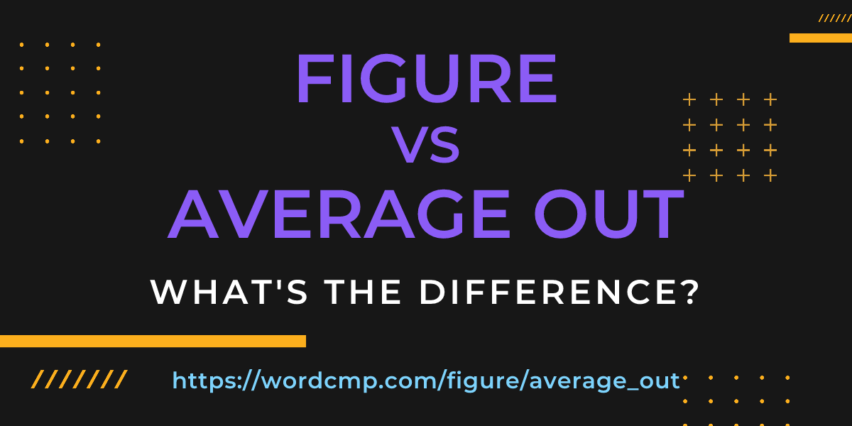 Difference between figure and average out