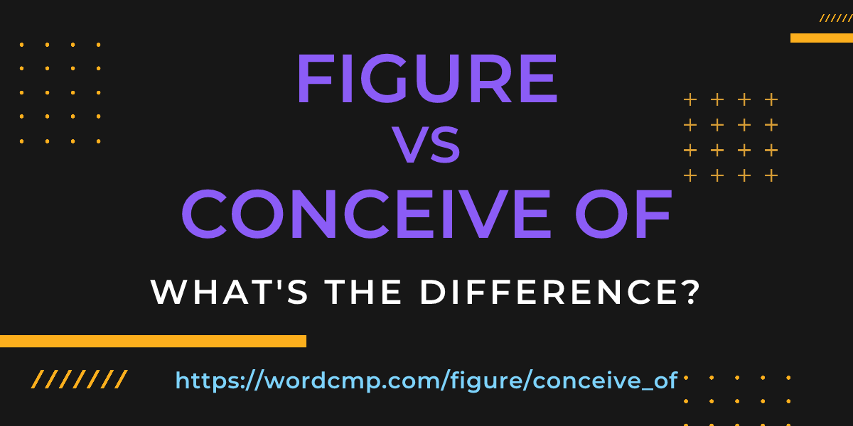 Difference between figure and conceive of