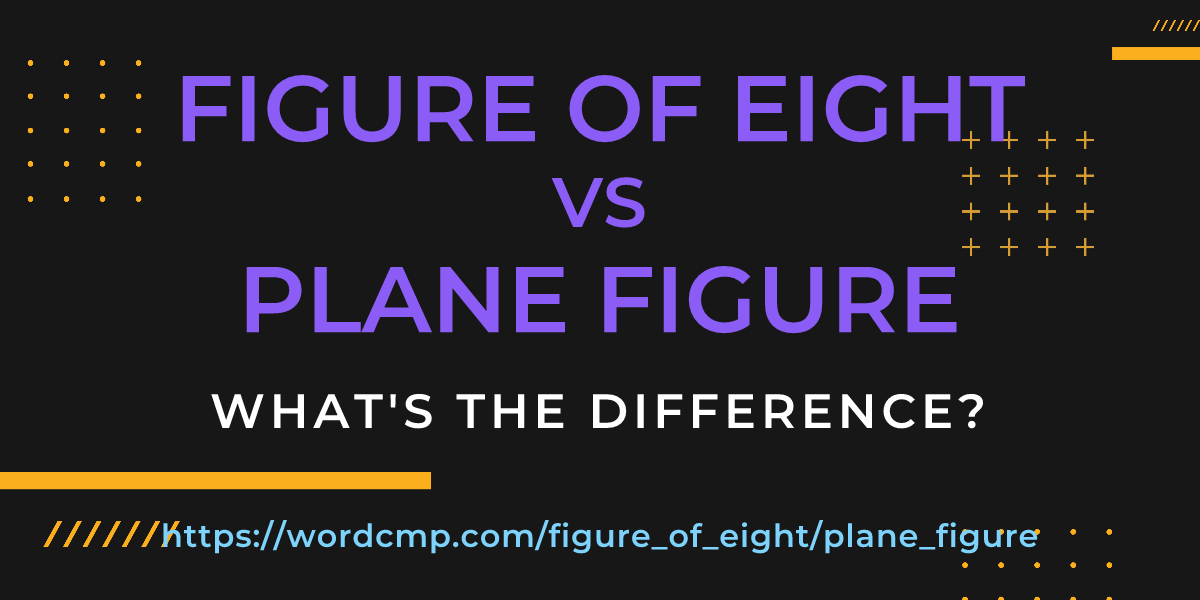 Difference between figure of eight and plane figure