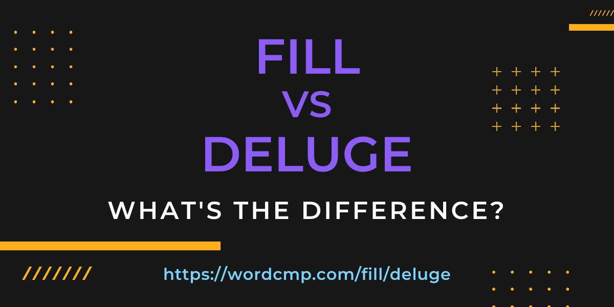 Difference between fill and deluge
