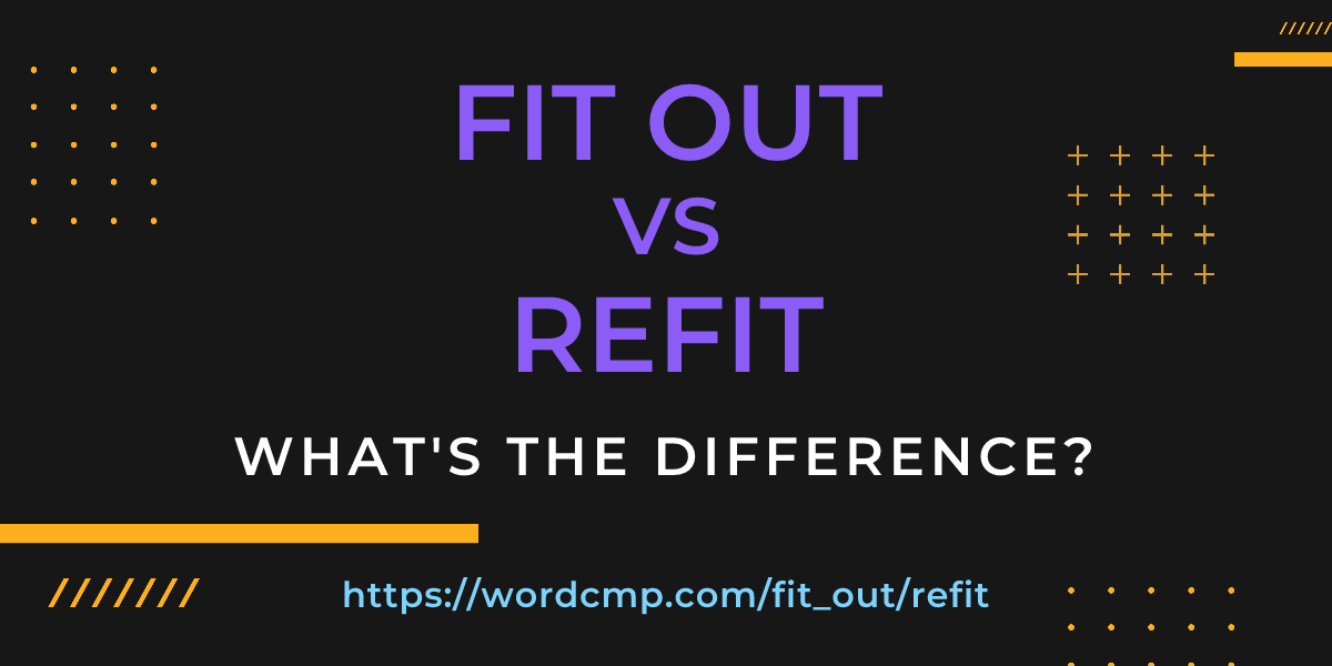 Difference between fit out and refit