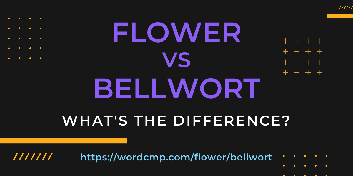 Difference between flower and bellwort