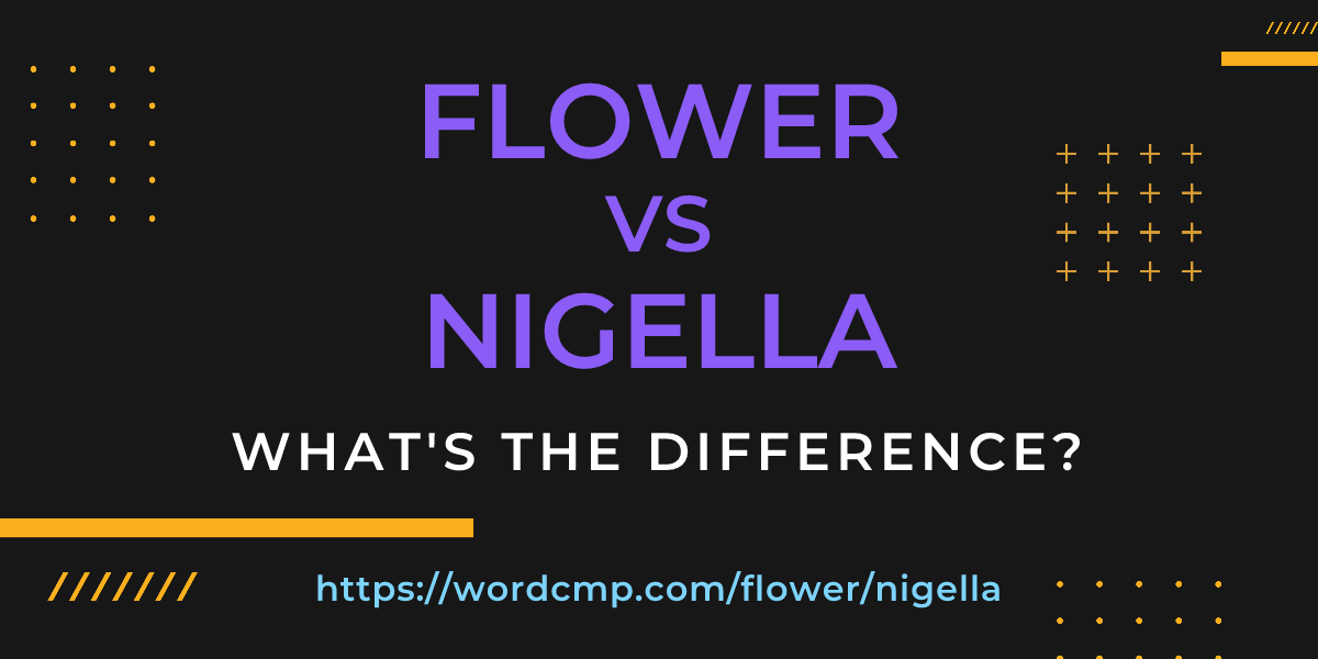 Difference between flower and nigella