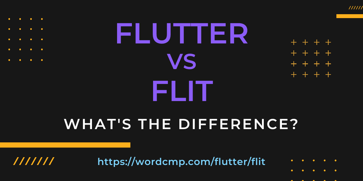 Difference between flutter and flit