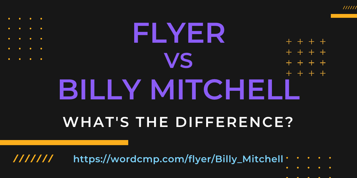 Difference between flyer and Billy Mitchell
