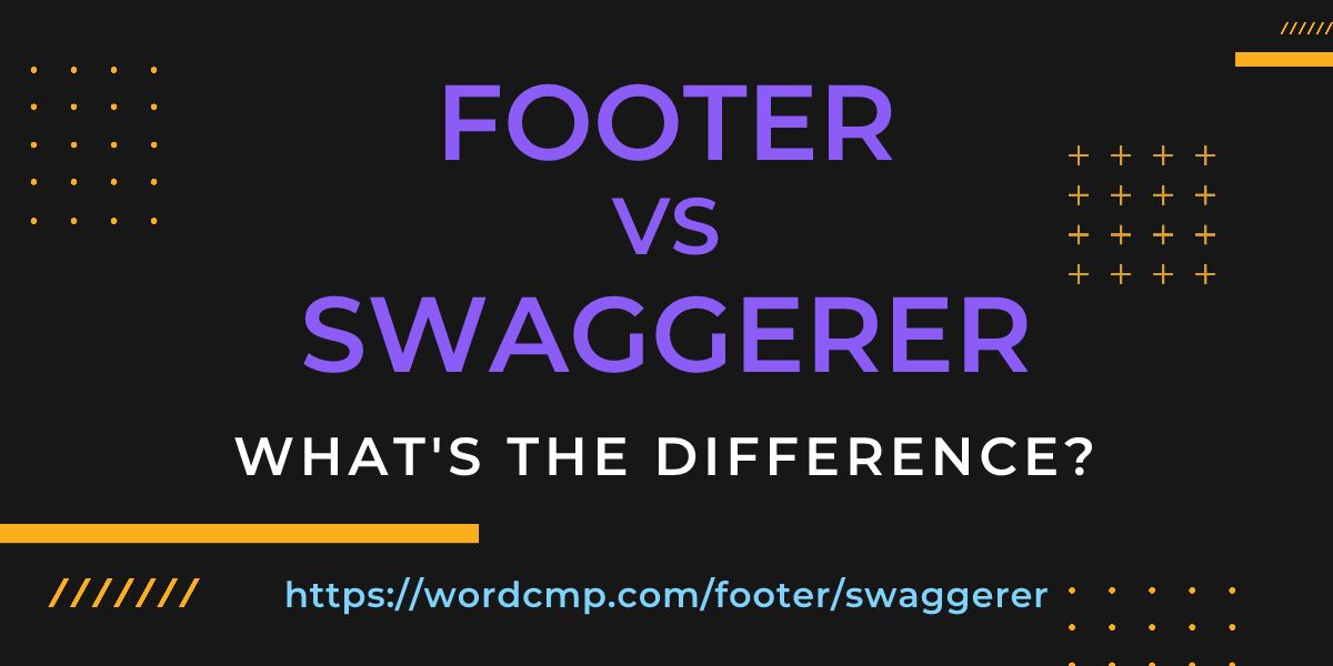 Difference between footer and swaggerer
