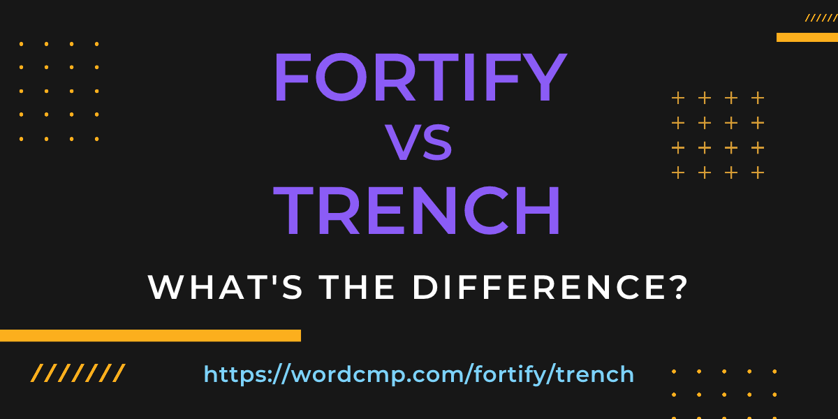 Difference between fortify and trench