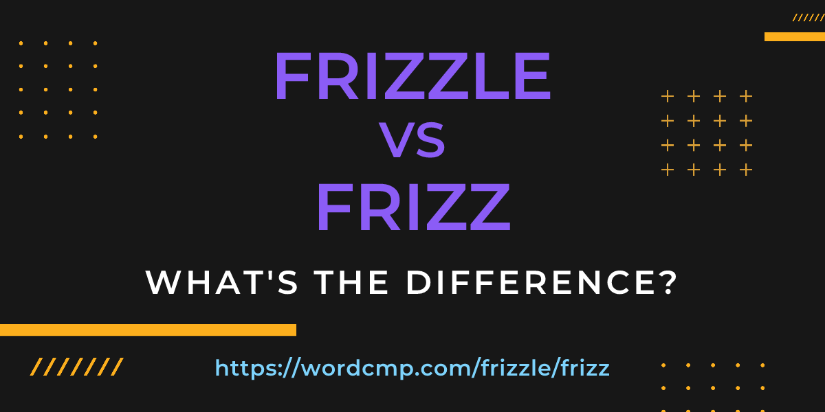 Difference between frizzle and frizz