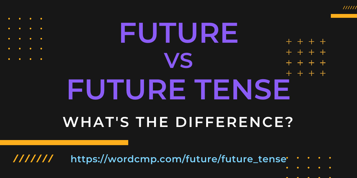 Difference between future and future tense