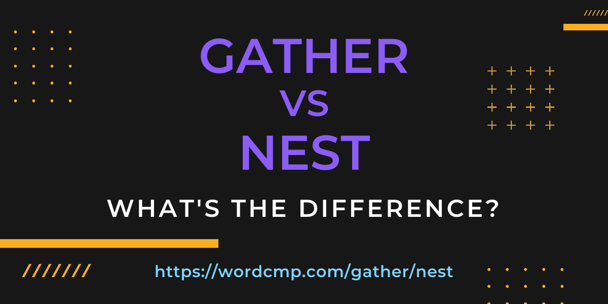 Difference between gather and nest