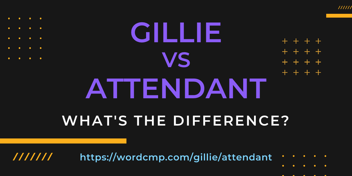 Difference between gillie and attendant
