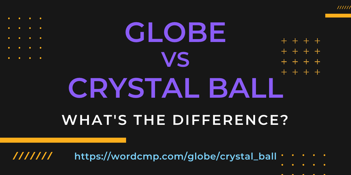 Difference between globe and crystal ball