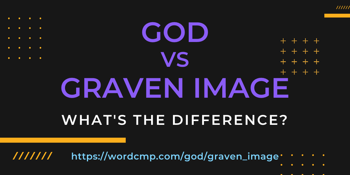 Difference between god and graven image