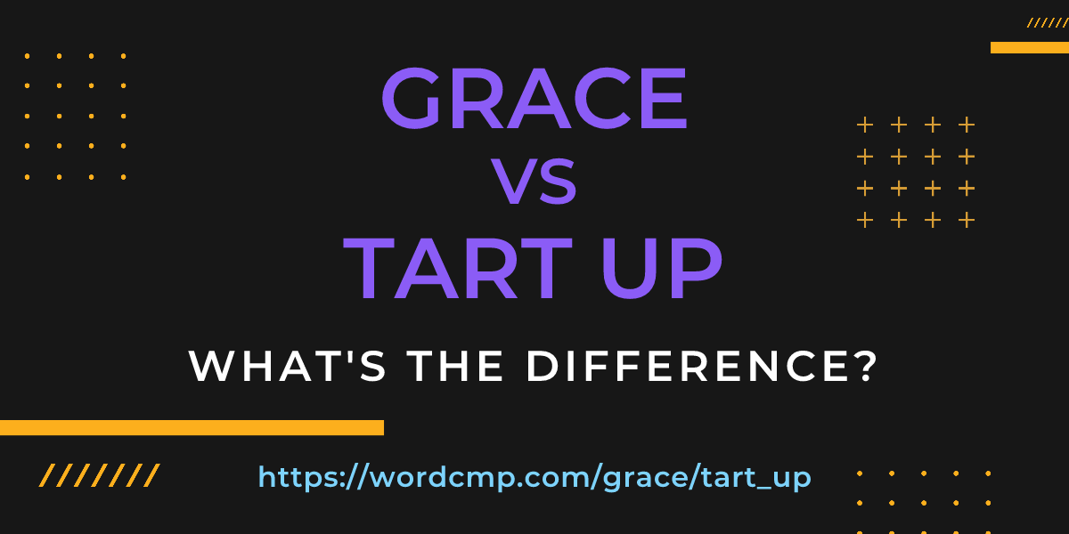 Difference between grace and tart up