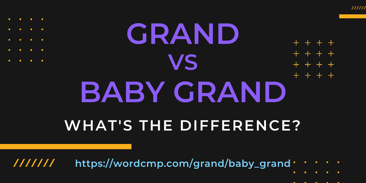 Difference between grand and baby grand
