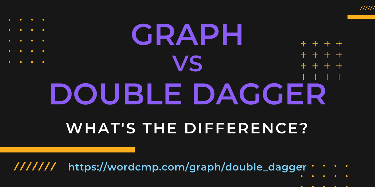 Difference between graph and double dagger