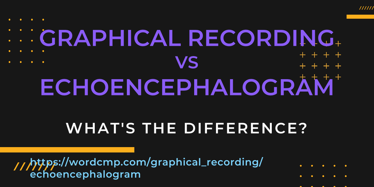 Difference between graphical recording and echoencephalogram
