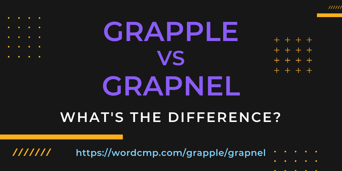 Difference between grapple and grapnel