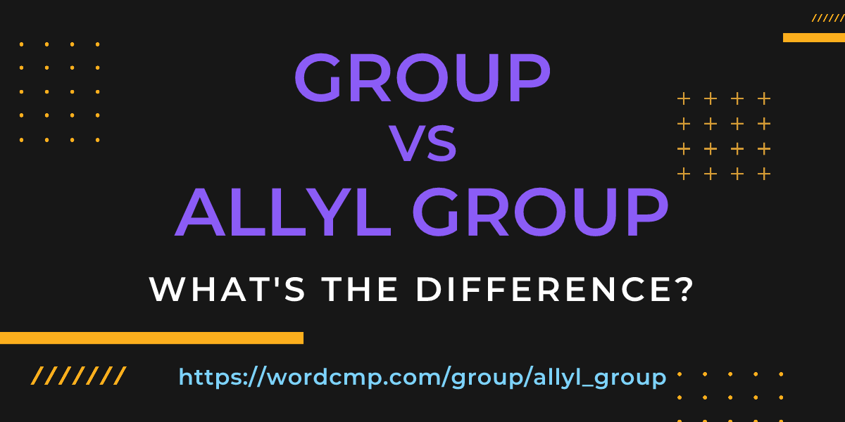Difference between group and allyl group