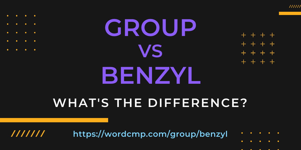 Difference between group and benzyl