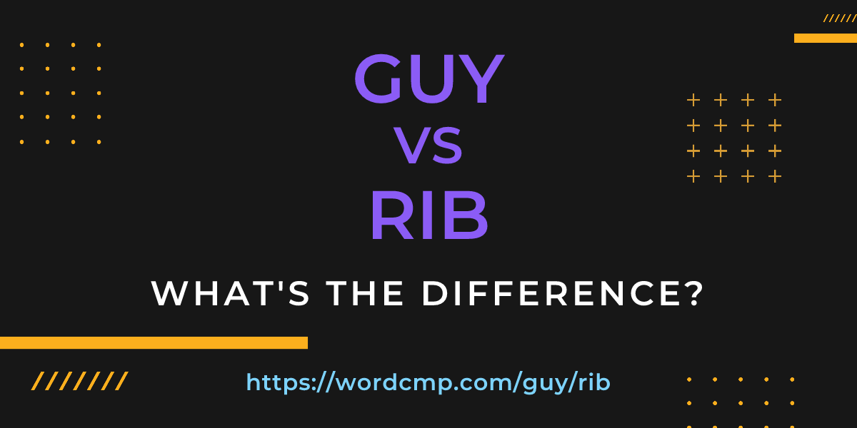 Difference between guy and rib