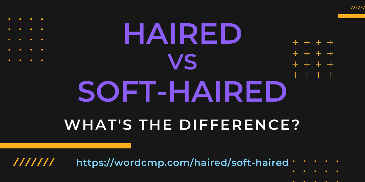 Difference between haired and soft-haired