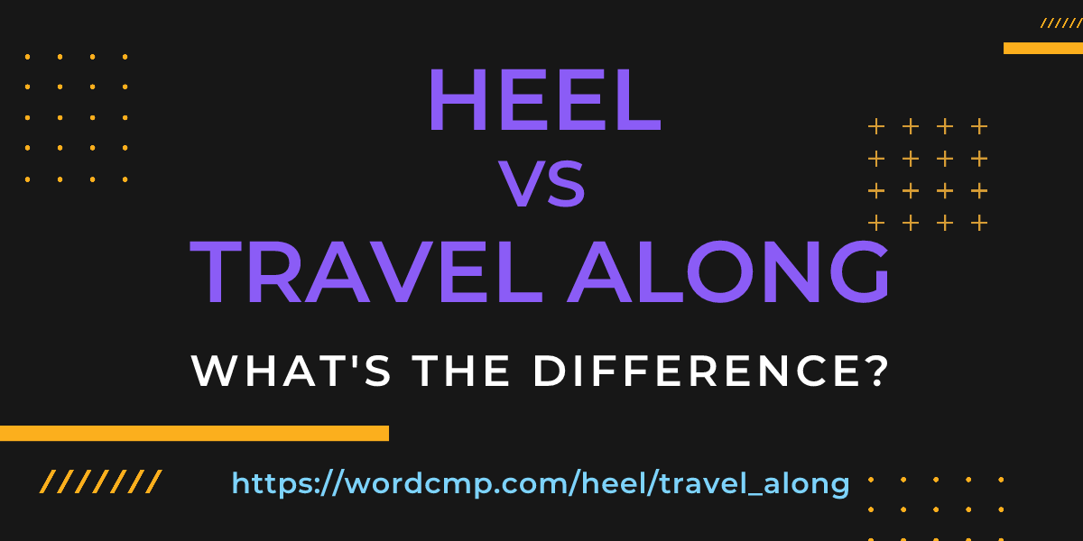 Difference between heel and travel along