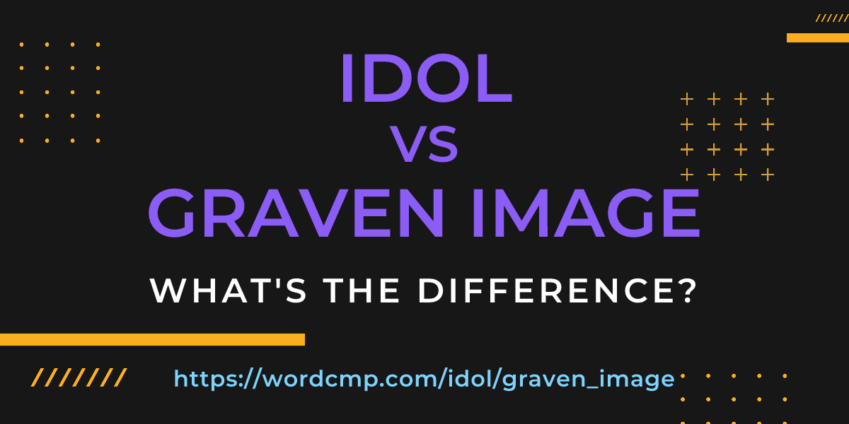 Difference between idol and graven image