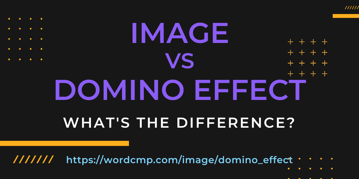 Difference between image and domino effect