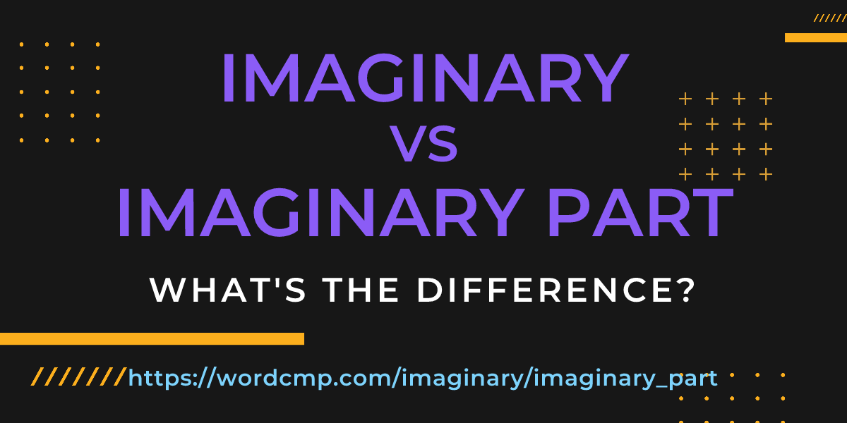 Difference between imaginary and imaginary part