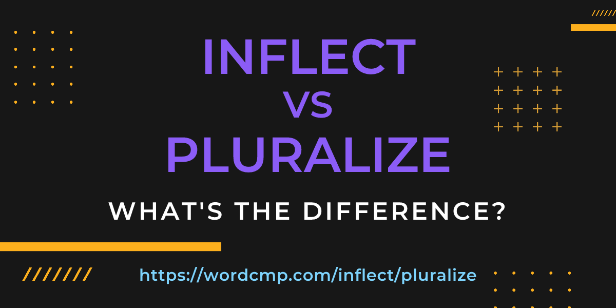 Difference between inflect and pluralize