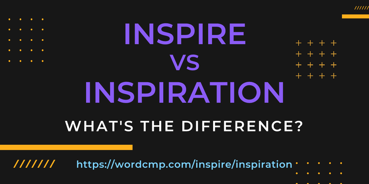 Difference between inspire and inspiration