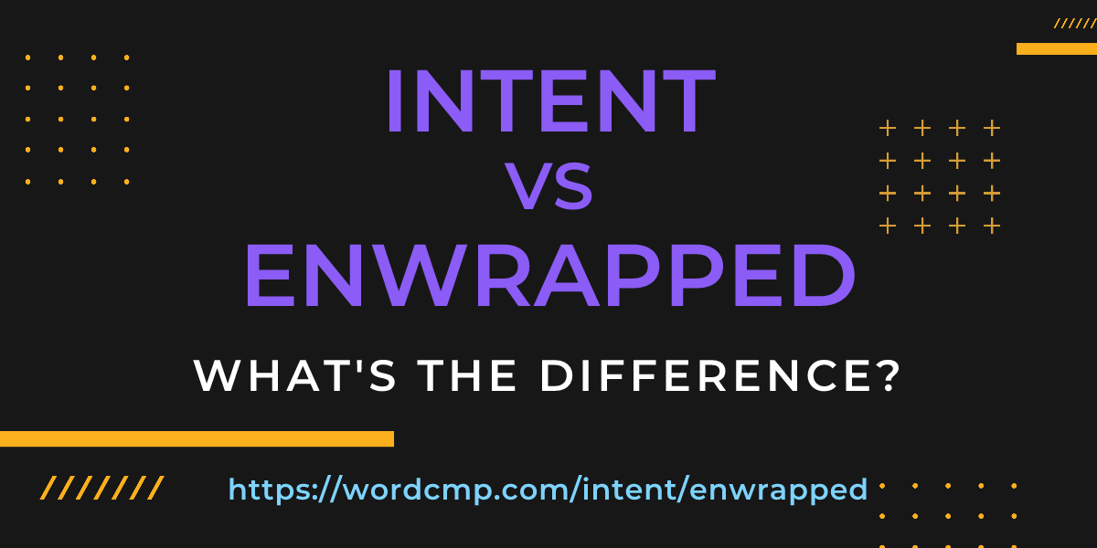 Difference between intent and enwrapped