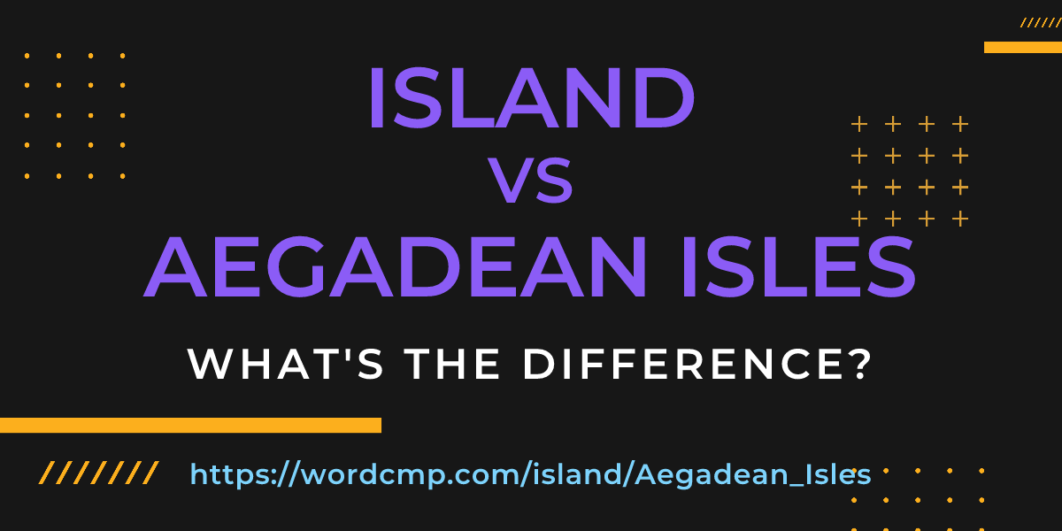 Difference between island and Aegadean Isles