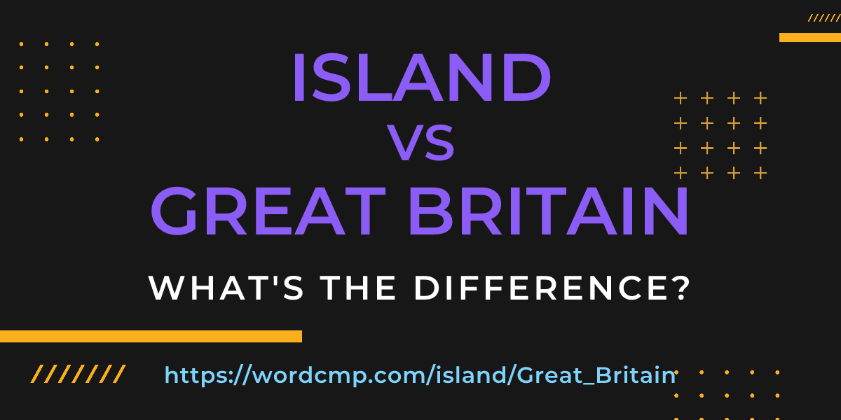 Difference between island and Great Britain
