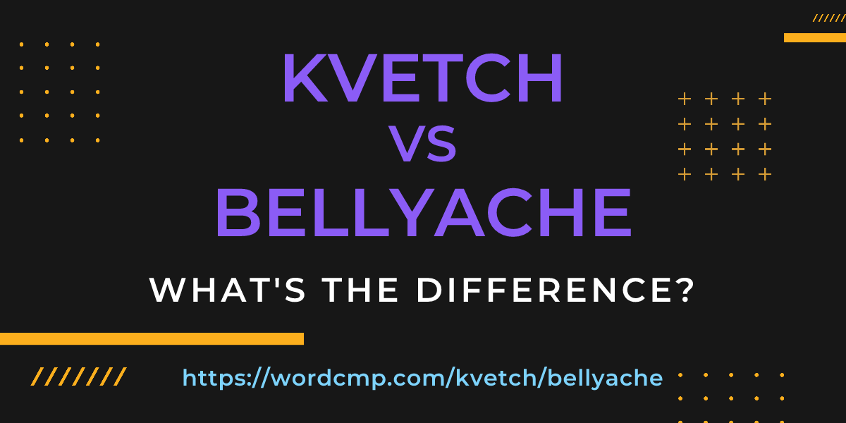 Difference between kvetch and bellyache