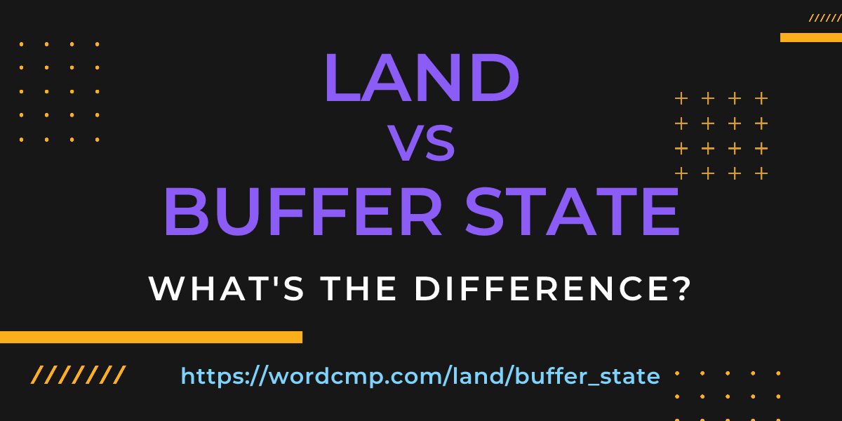 Difference between land and buffer state