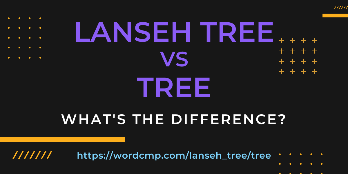 Difference between lanseh tree and tree