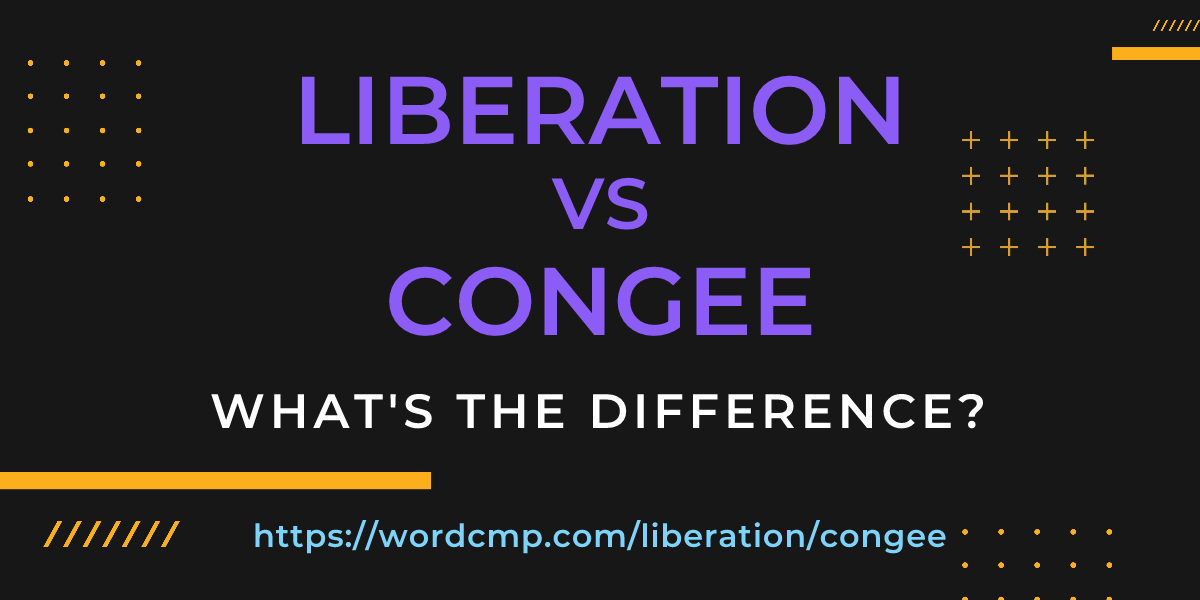Difference between liberation and congee
