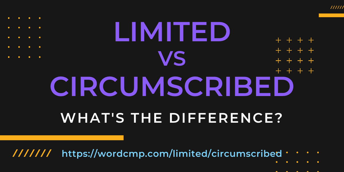 Difference between limited and circumscribed