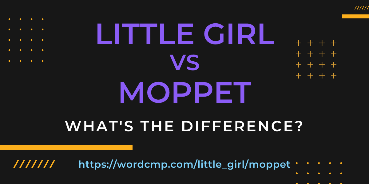 Difference between little girl and moppet