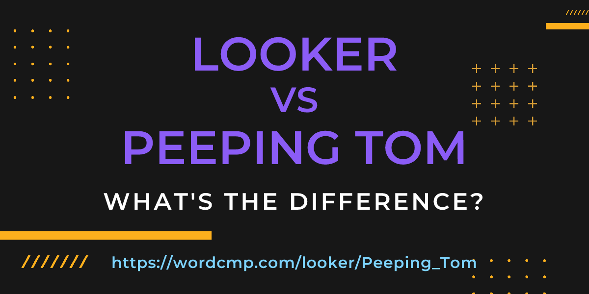 Difference between looker and Peeping Tom