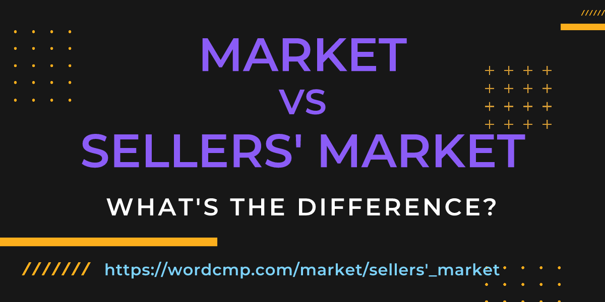 Difference between market and sellers' market