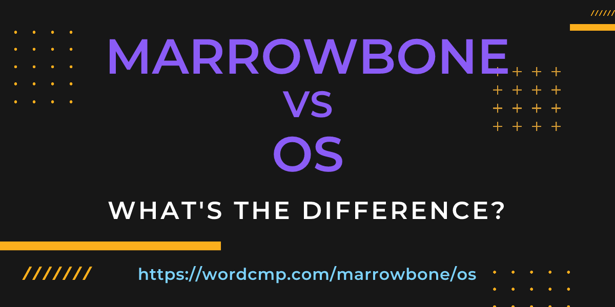 Difference between marrowbone and os