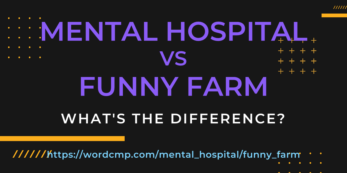 Difference between mental hospital and funny farm